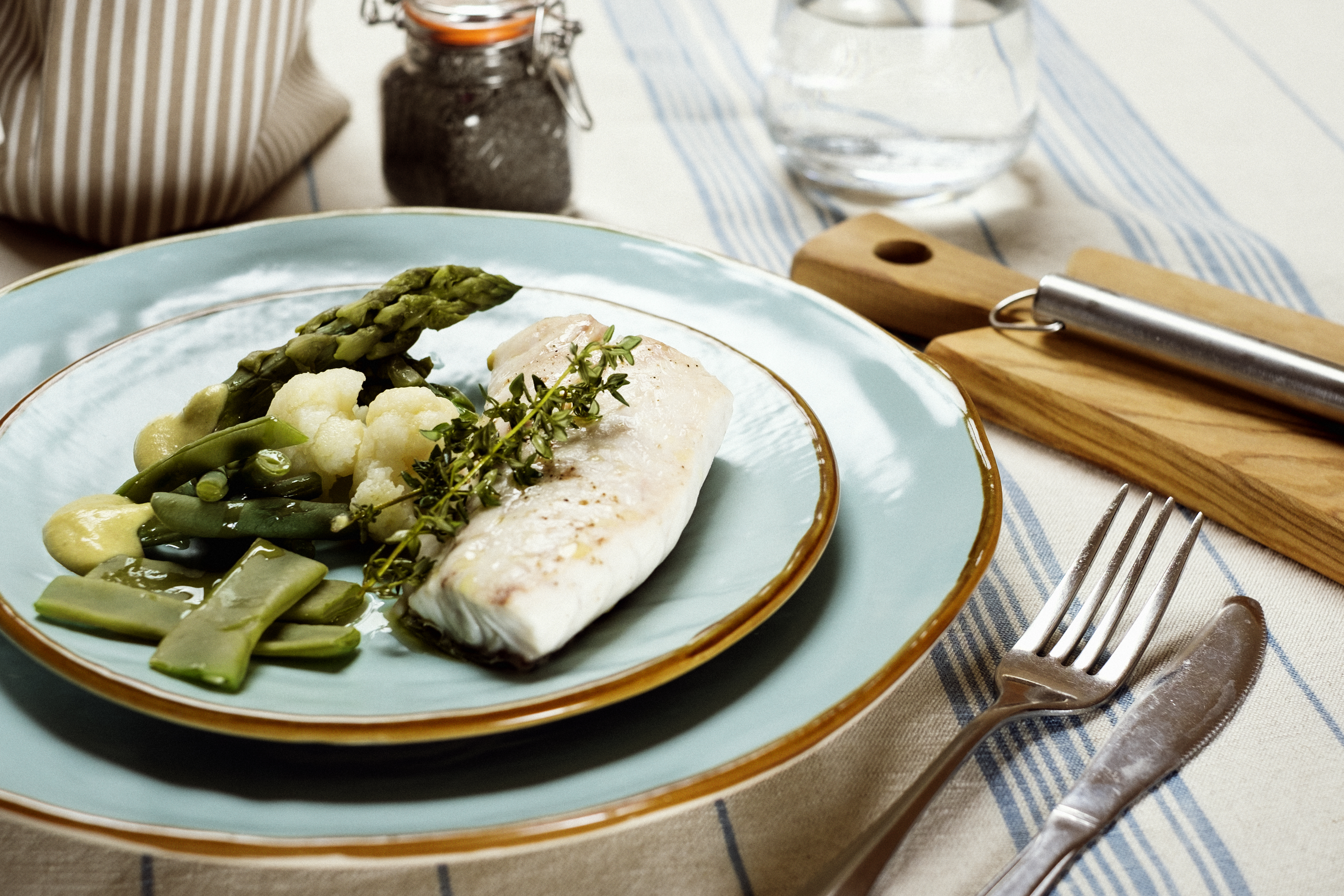 Pescato del giorno e verdure al vapore - Bertazzoni